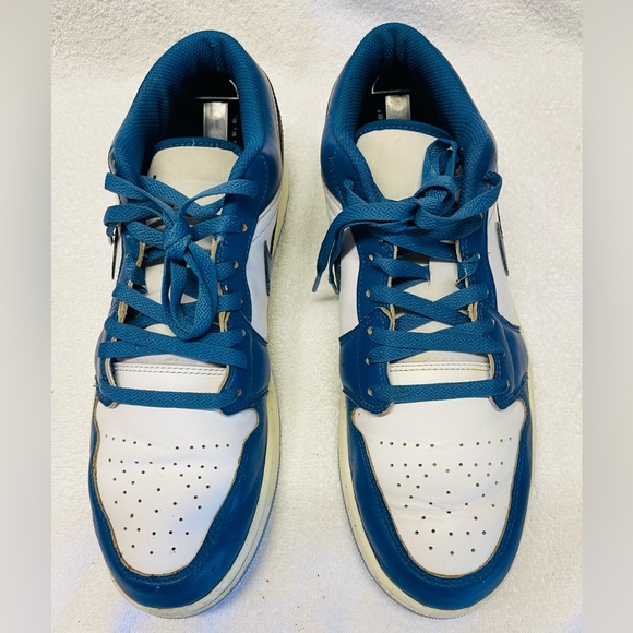 Jordan Other - Nike GS Air Jordan1 Low SE Industrial Blue White Mens 12.5